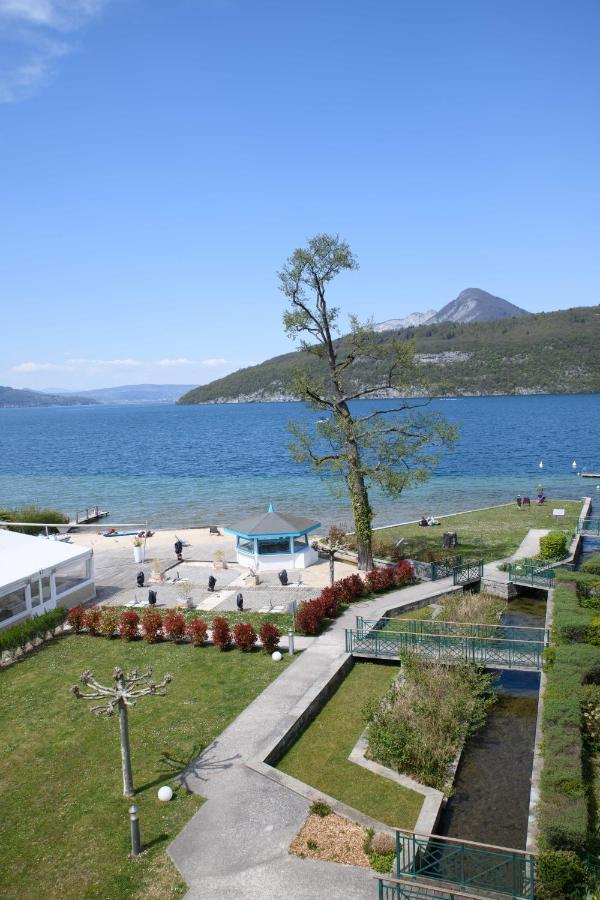 Logement Atypique Avec Vue Unique Panoramique Sur Le Lac D'Annecy, Dans Une Residence Avec Plage Et Ponton Privee Sur La Commune De ดูแอ็งต์ ภายนอก รูปภาพ